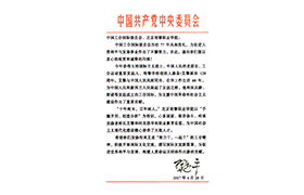 习总书记给中国工合和问鼎网中国的回信
